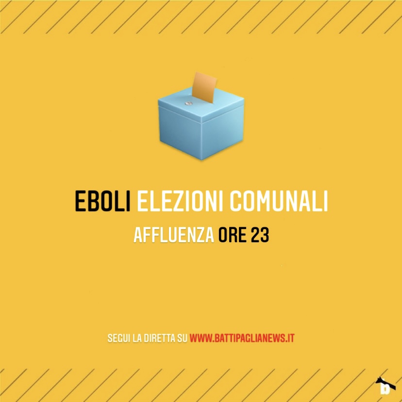 Elezioni Comunali 2021 l’affluenza a Eboli alle ore 23 Battipaglia News