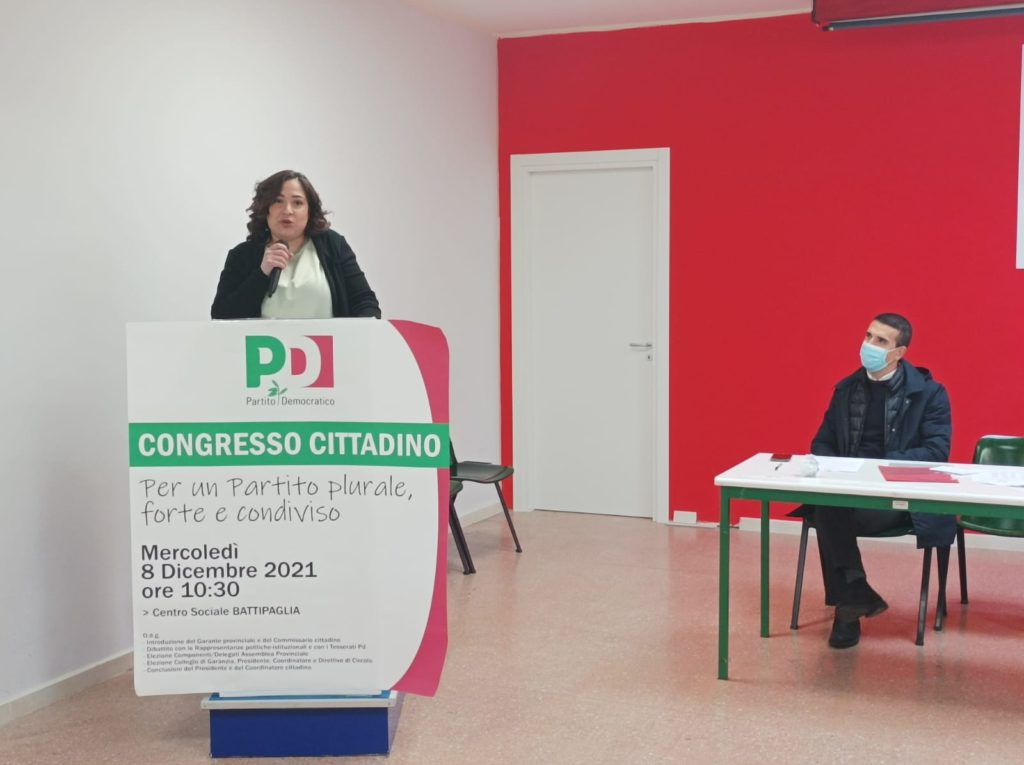 Anna Raviele Partito Democratico Segretaria cittadina